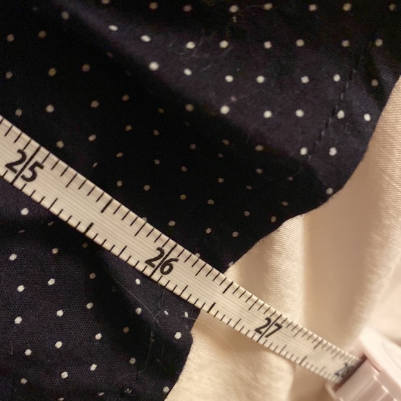 Navy and white polka dot button down - Picture 7 of 7